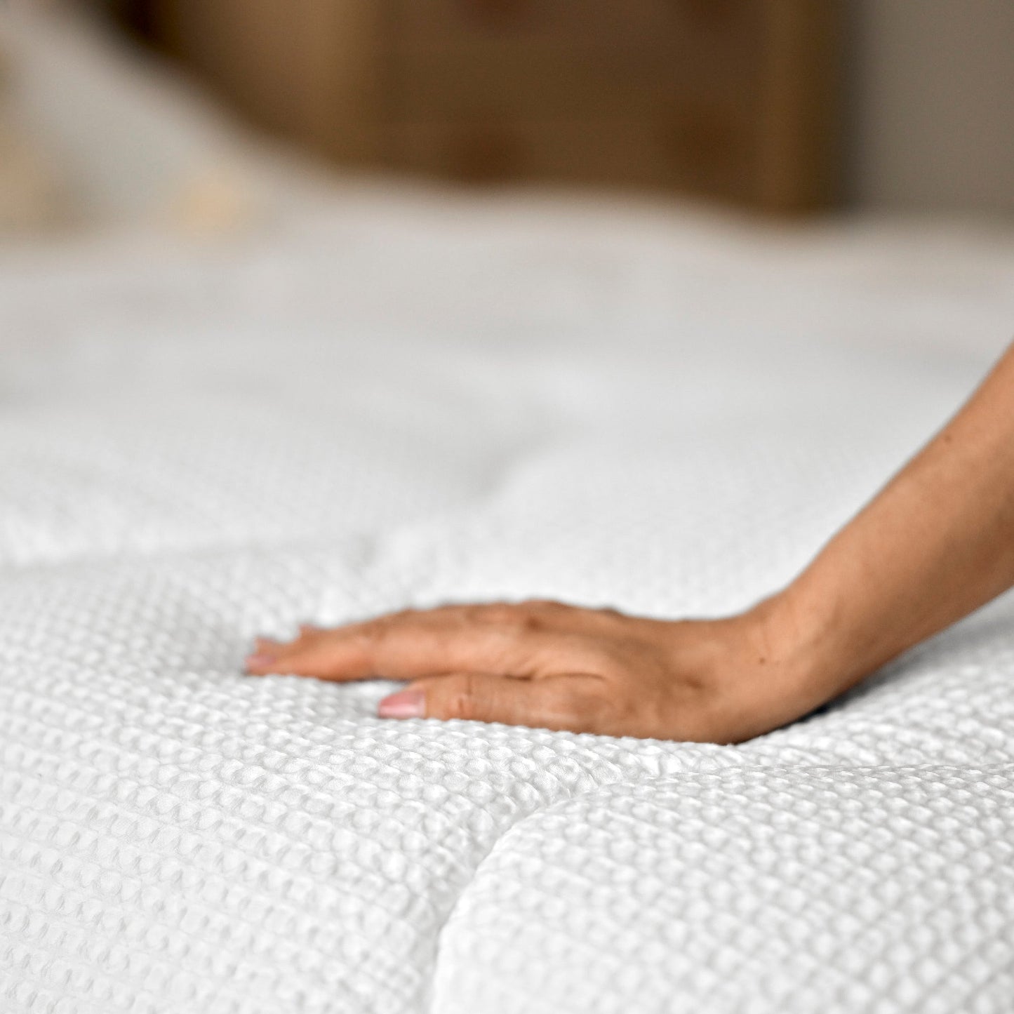 Night Owl® - Natural Cotton Waffle Coverless Duvet