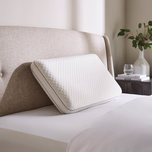 Adjustable 3 Layer Memory Foam Pillow In On A Bed