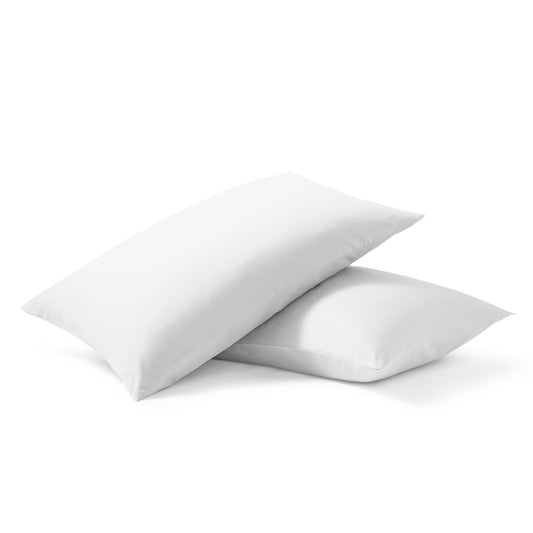 Night Lark/ Night Owl Plain Dye Pillowcase Pair in Polar White