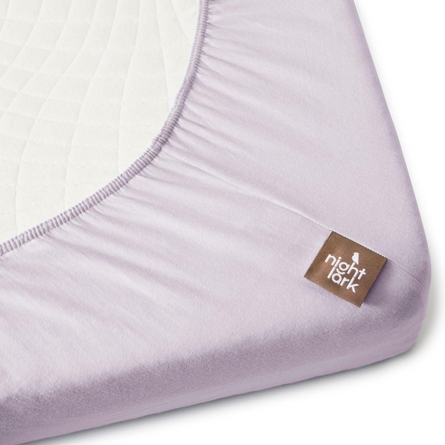 Night Lark/ Night Owl Junior Waterproof Fitted Sheet In Grey