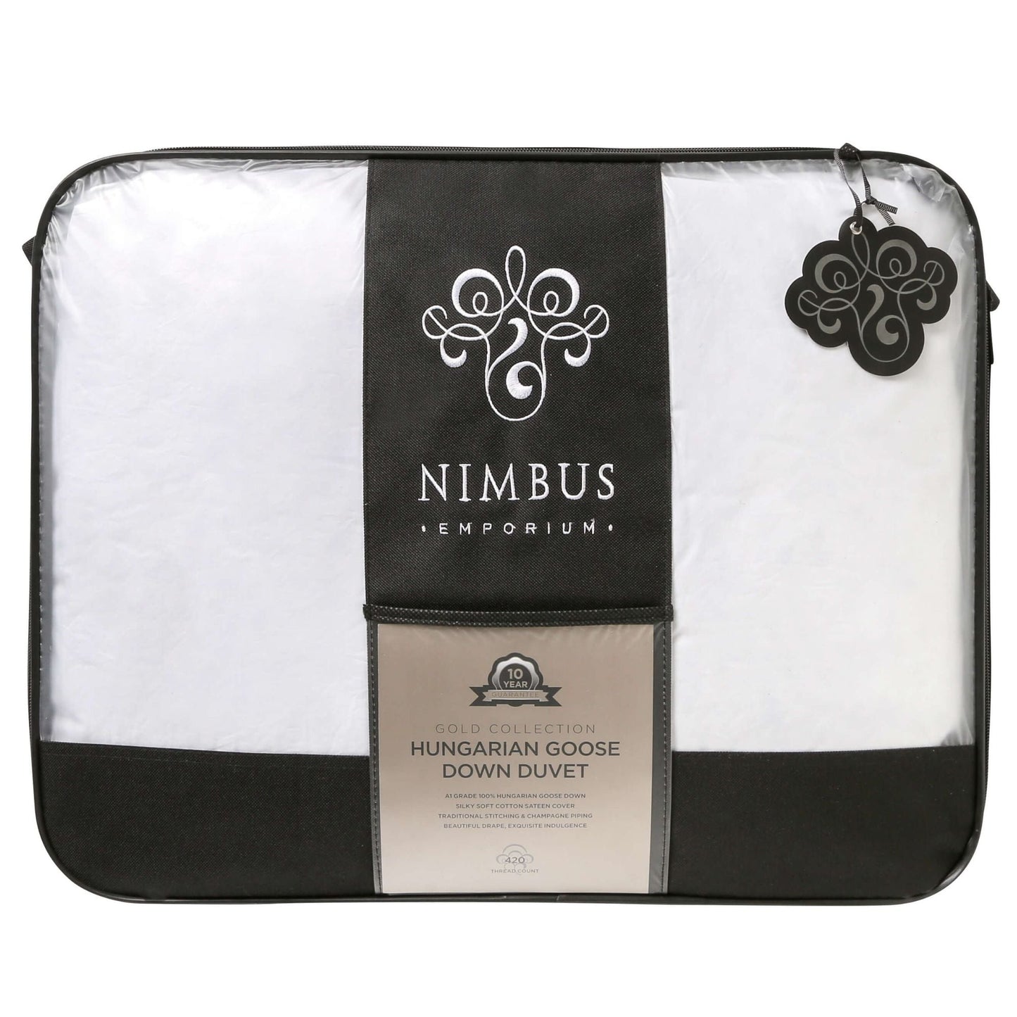 Gold Hungarian Goose Down Duvet Winter 13.5 Tog