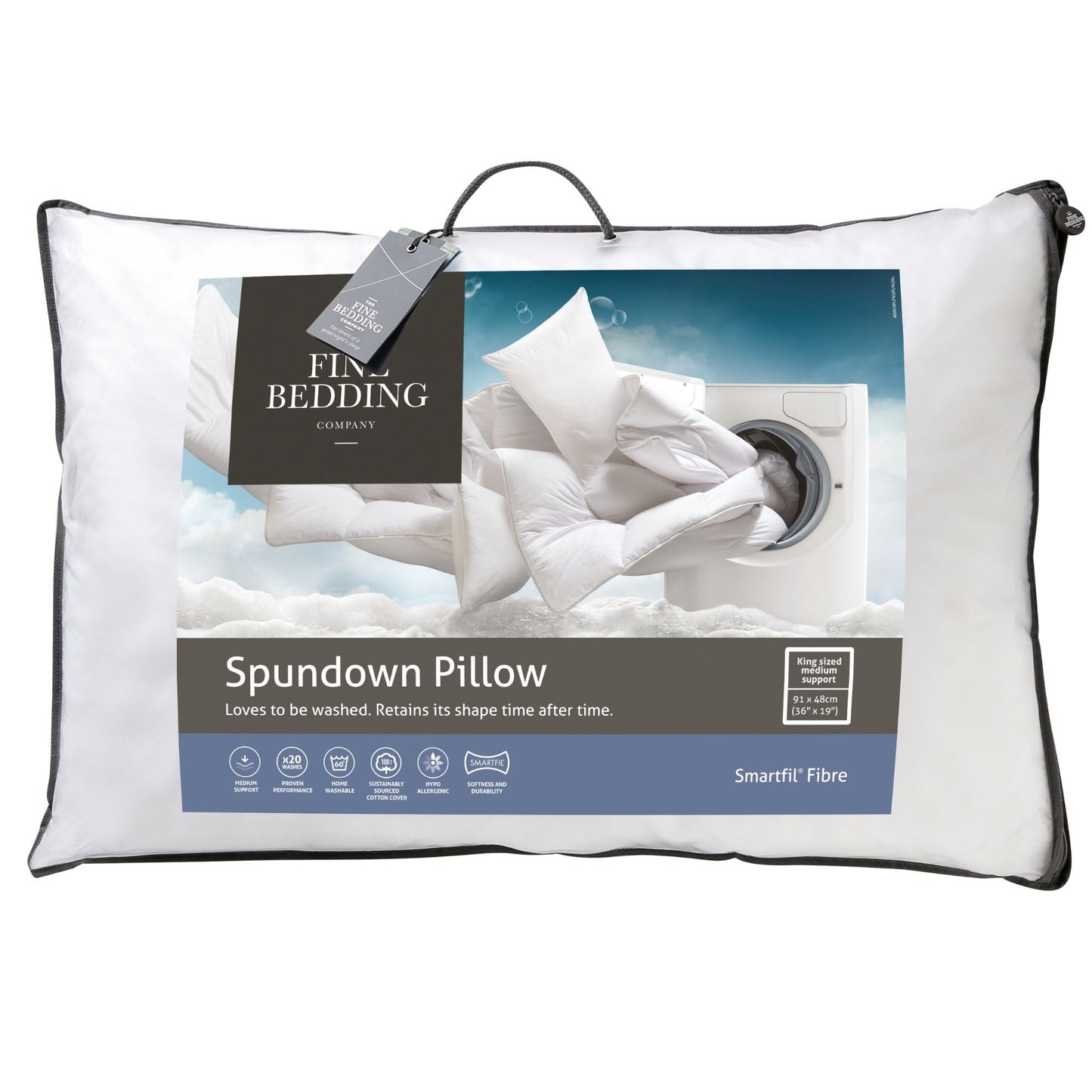 Spundown King Size XL Pillow - Medium Support