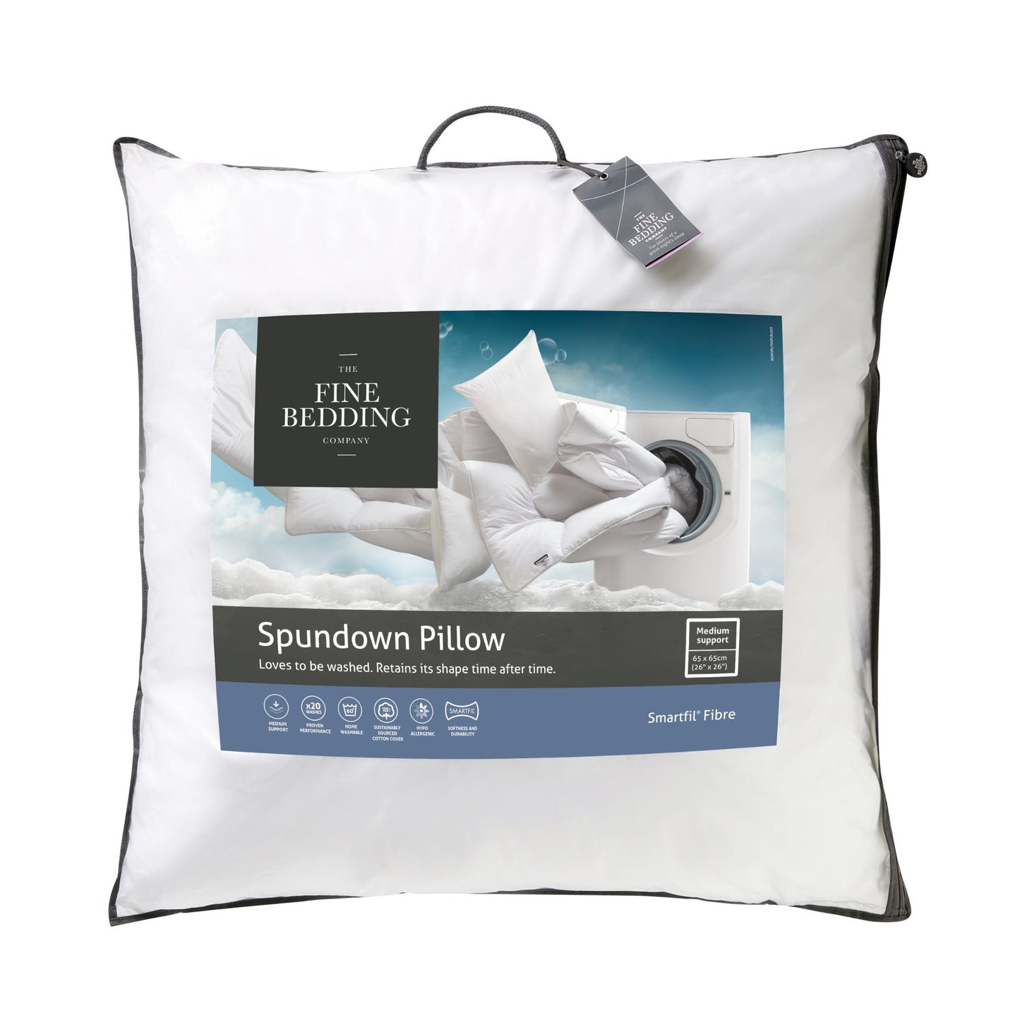 Spundown Square Cotton Pillow