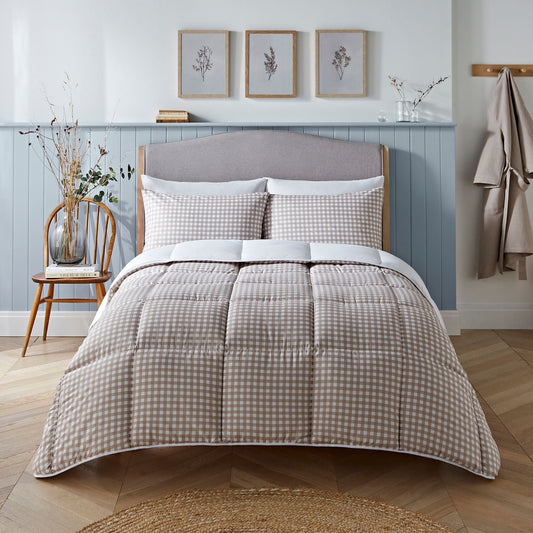 Night Lark® Gingham Print Coverless Duvet Set