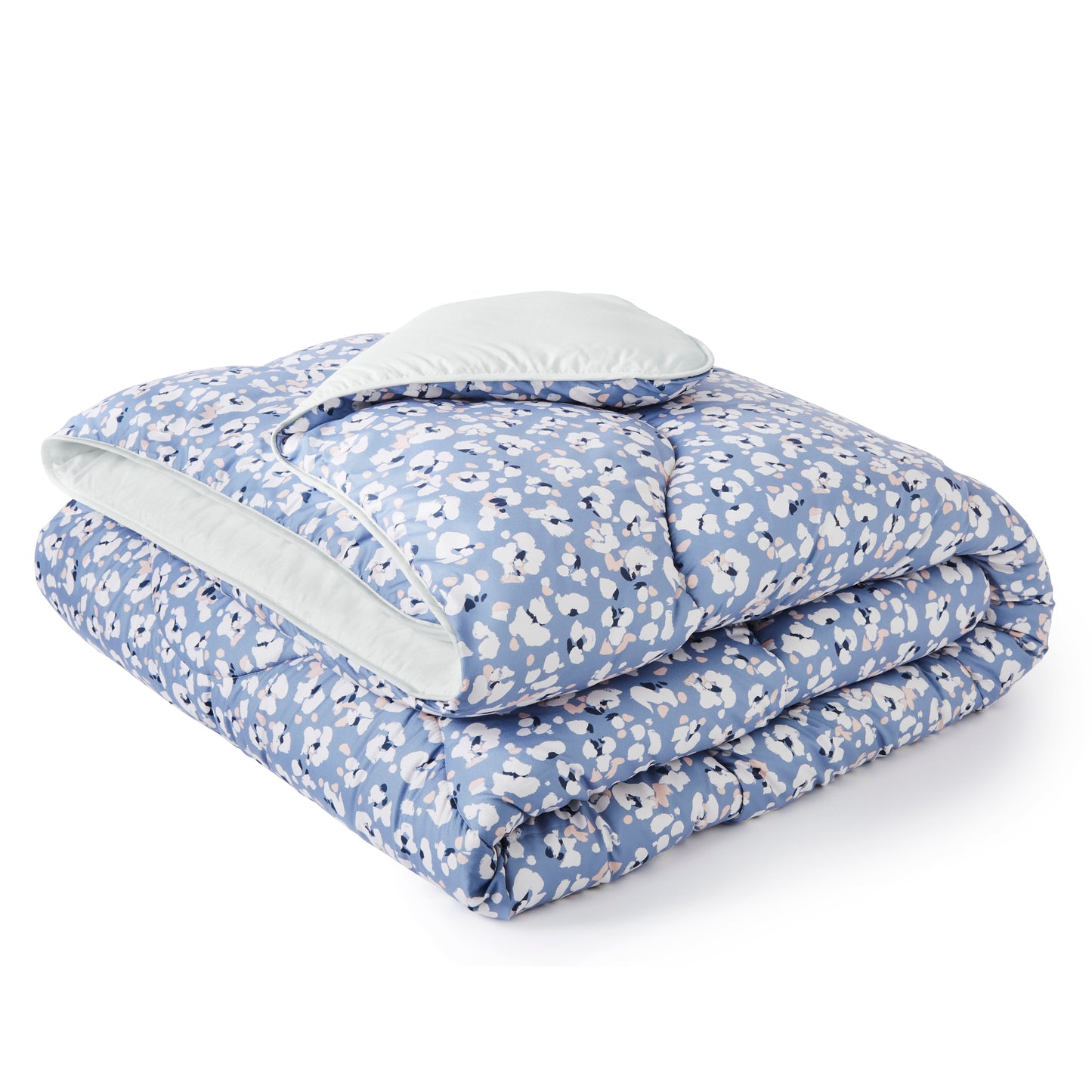 Night Lark/ Night Owl Wild Leopard Coverless Duvet Folded DuvetSky Blue